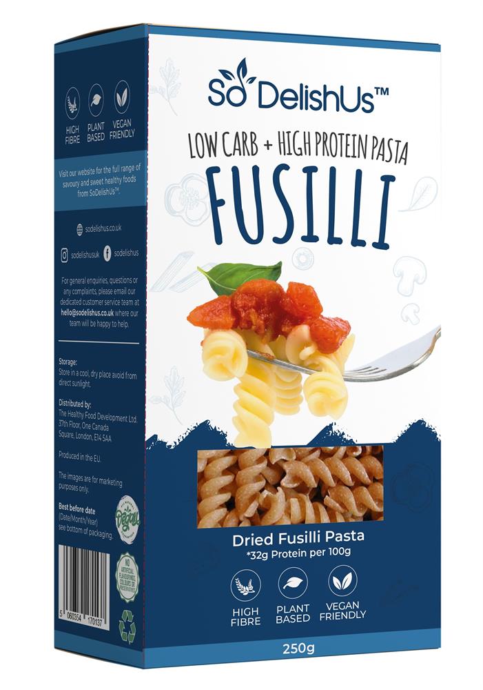 Low Carb High Protein High Fibre Vegan Dried Pasta 250g