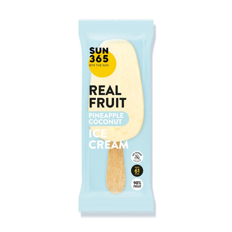 SUN365 90% FRESH FRUIT Sorbet Pineapple Coconut 70g