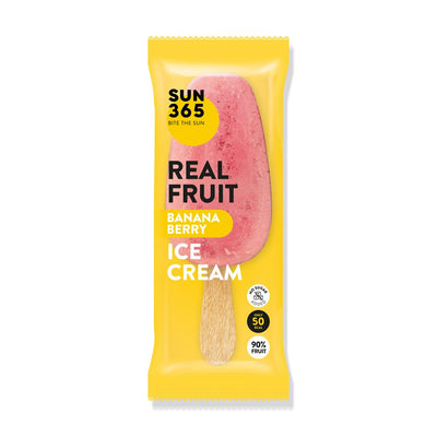 SUN365 90% FRESH FRUIT Sorbet Banana Berry 70g