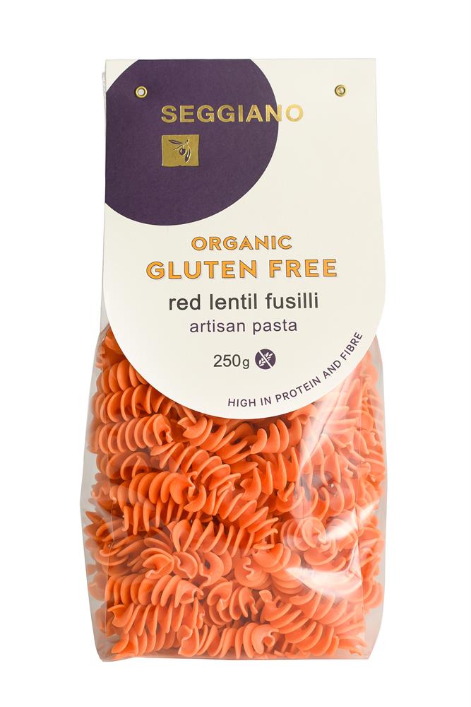 Seggiano Organic Gluten Free Red Lentil Fusilli 250g