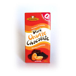 No Added Sugar Dark Chocolate Orange Bar