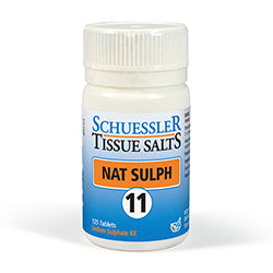 No 11 Nat Sulph Tissue Salts 125 Tabs