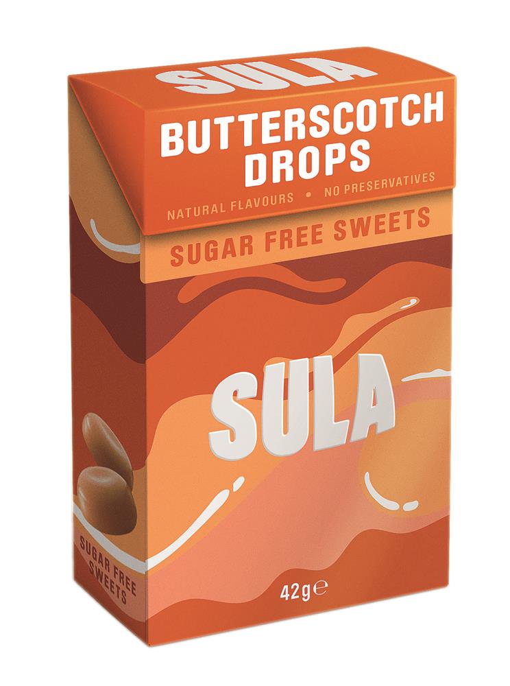 Sula Butterscotch Sweets Sugar Free 42g