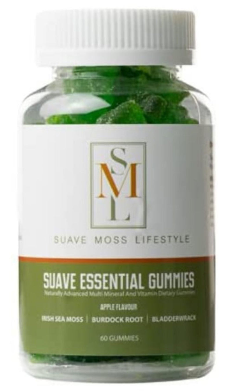 Sea Moss Gummies with Bladderwrack Apple Flavour Vegan - 40gummies