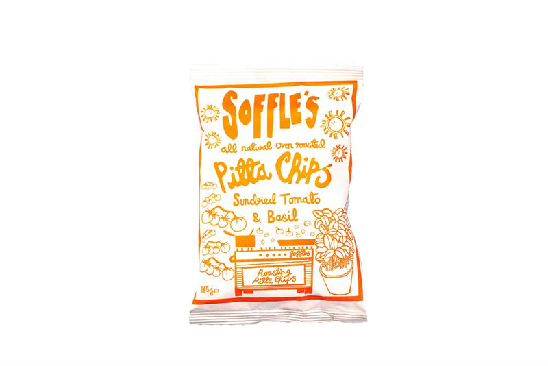 Sundried Tomato & Basil Pitta Chips 165gs