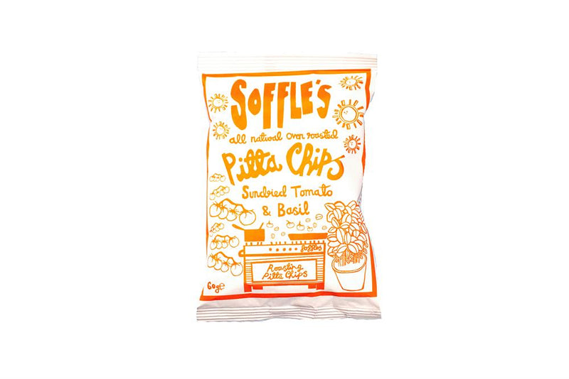 Sundried Tomato & Basil Pitta Chips 60gs