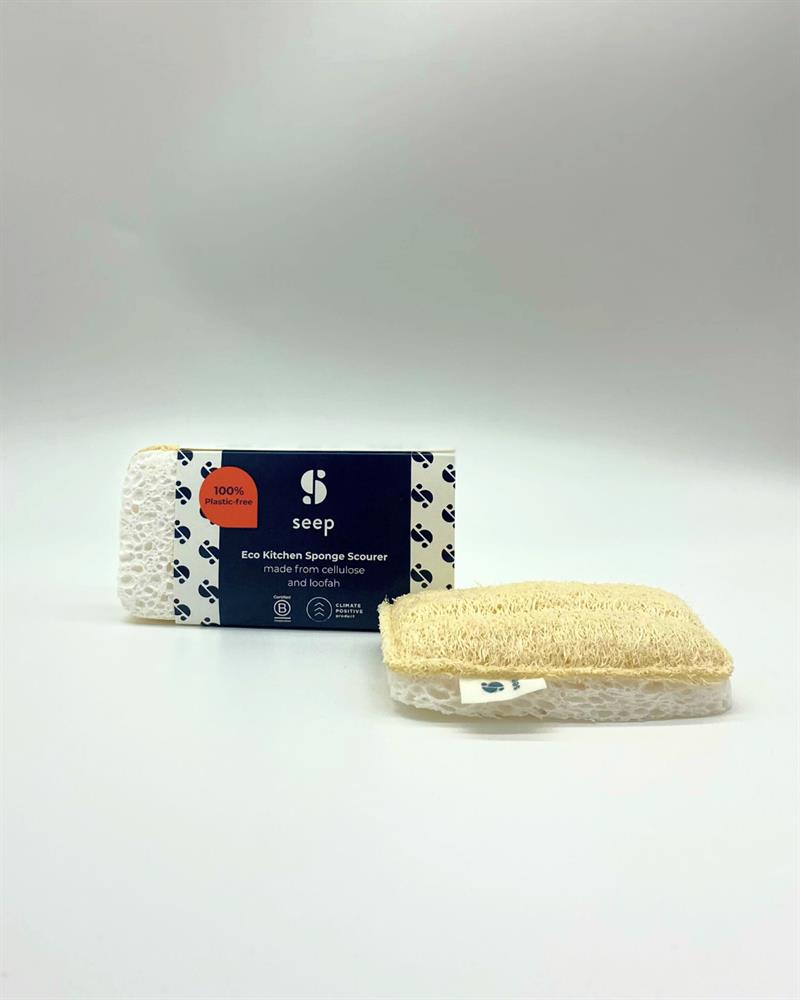 Seep Compostable Sponge with Loofah Scourer