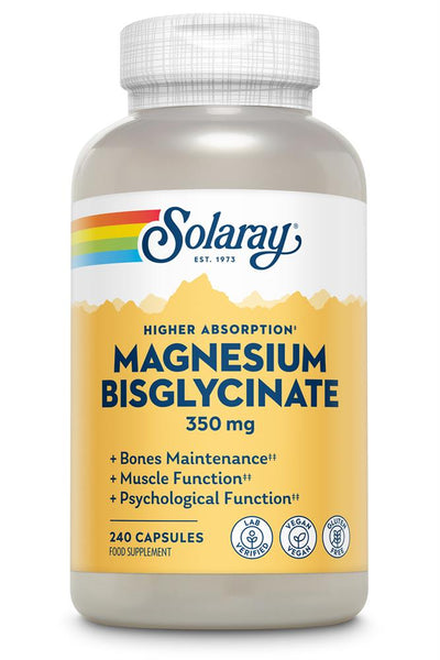 Magnesium Bisglycinate 350mg 240 VCaps