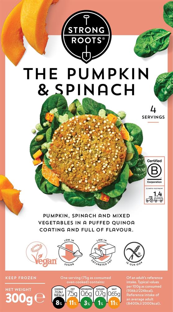 The Pumpkin & Spinach Burger 300g