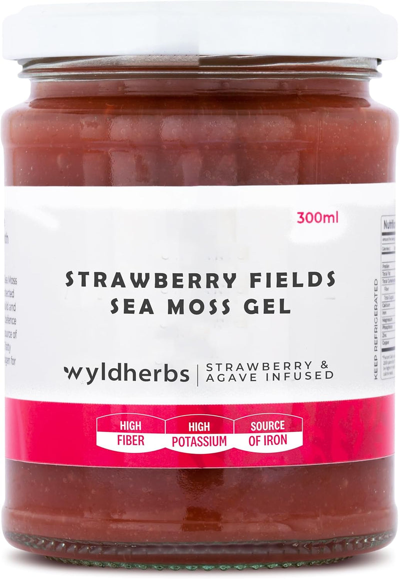 Wyld Herbs Strawberry-Infused Sea Moss Gel 300ml