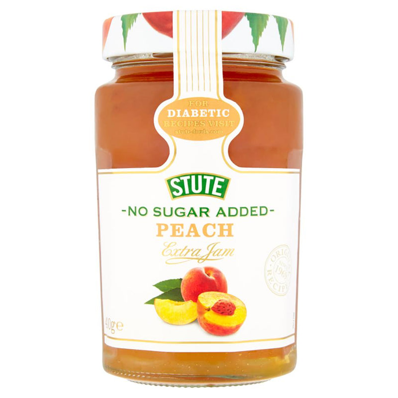 Stute No Sugar Added Peach Jam 430g