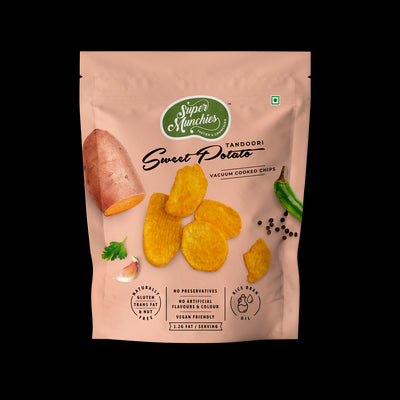 Super Munchies Vacuum Cooked Tandoori Sweet Potato Chips 60g