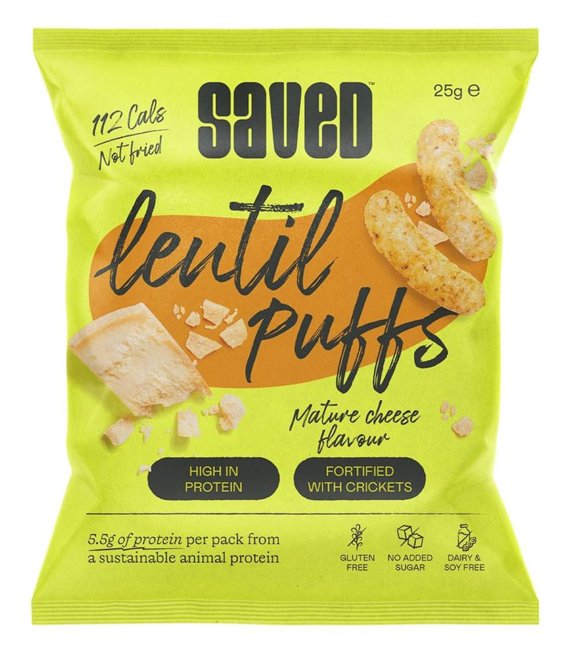 GF Matured Cheese Lentil Puffs Made with Cricket Protein 25g