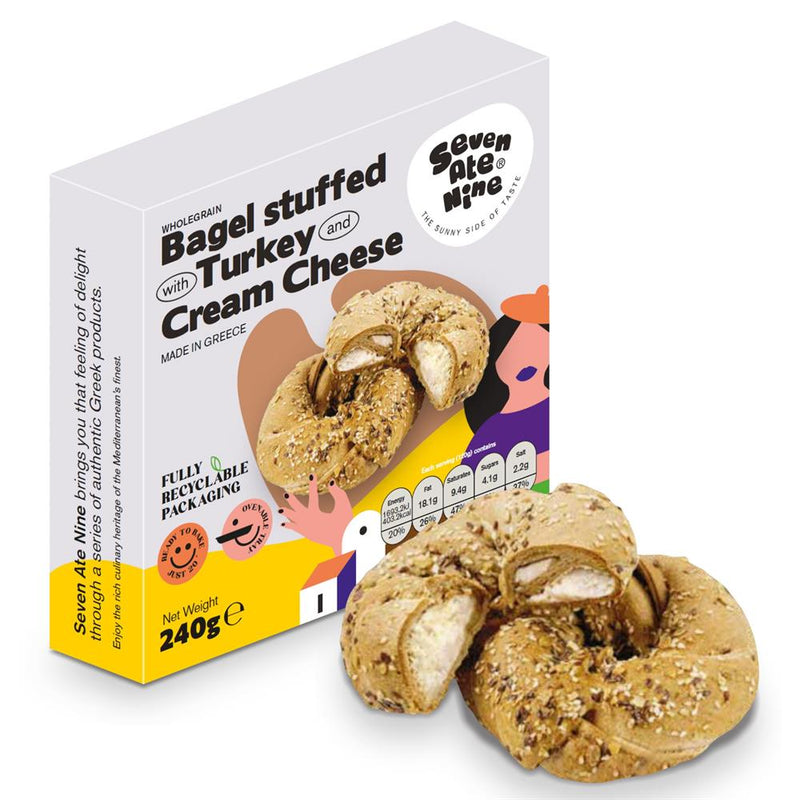 Wholegrain Bagel with Turkey & Cheese 240g