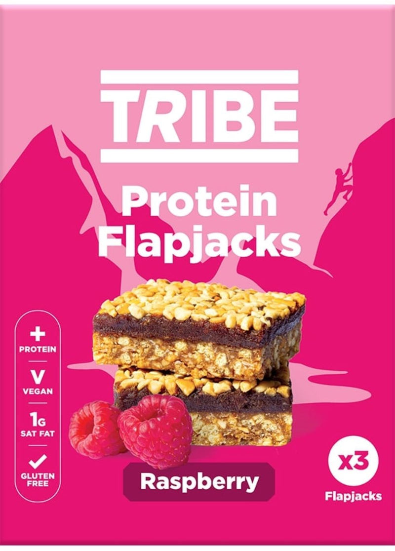 TRIBE Protein Flapjacks - Raspberry (Multipack) 114g