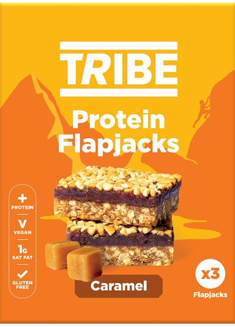 TRIBE Protein Flapjacks - Caramel (Multipack) 114g