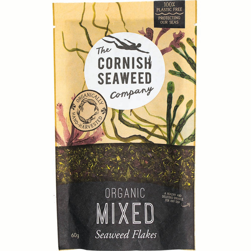 A hearty mix of organic seaweed flakes. 60g