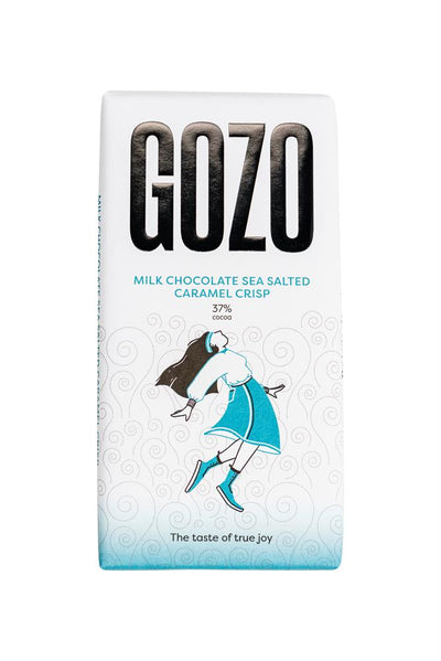 Gozo Milk Chocolate Sea Salted Caramel Crisp 37% Cocoa 130g