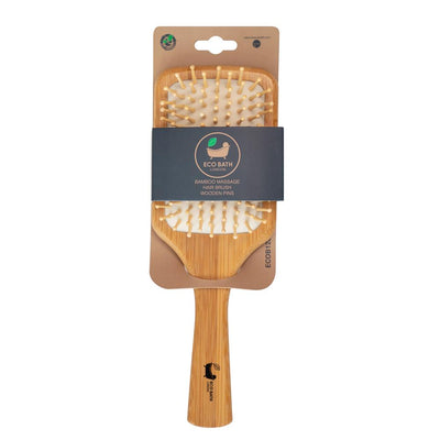 Eco Bath Bamboo Hairbrush With Wooden Pins - 1 Unit