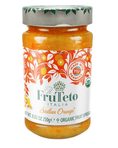 Sicilian Orange+ Organic Reduced Sugar 100% Fruit Spread 250g