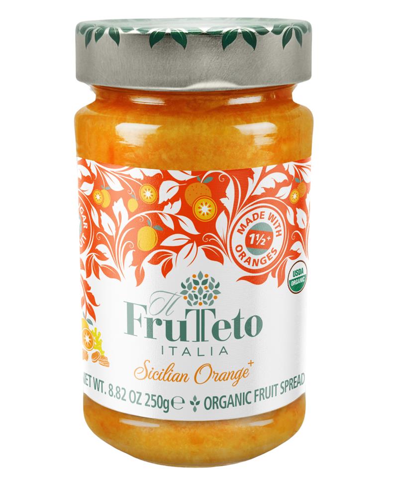 Sicilian Orange+ Organic Reduced Sugar 100% Fruit Spread 250g