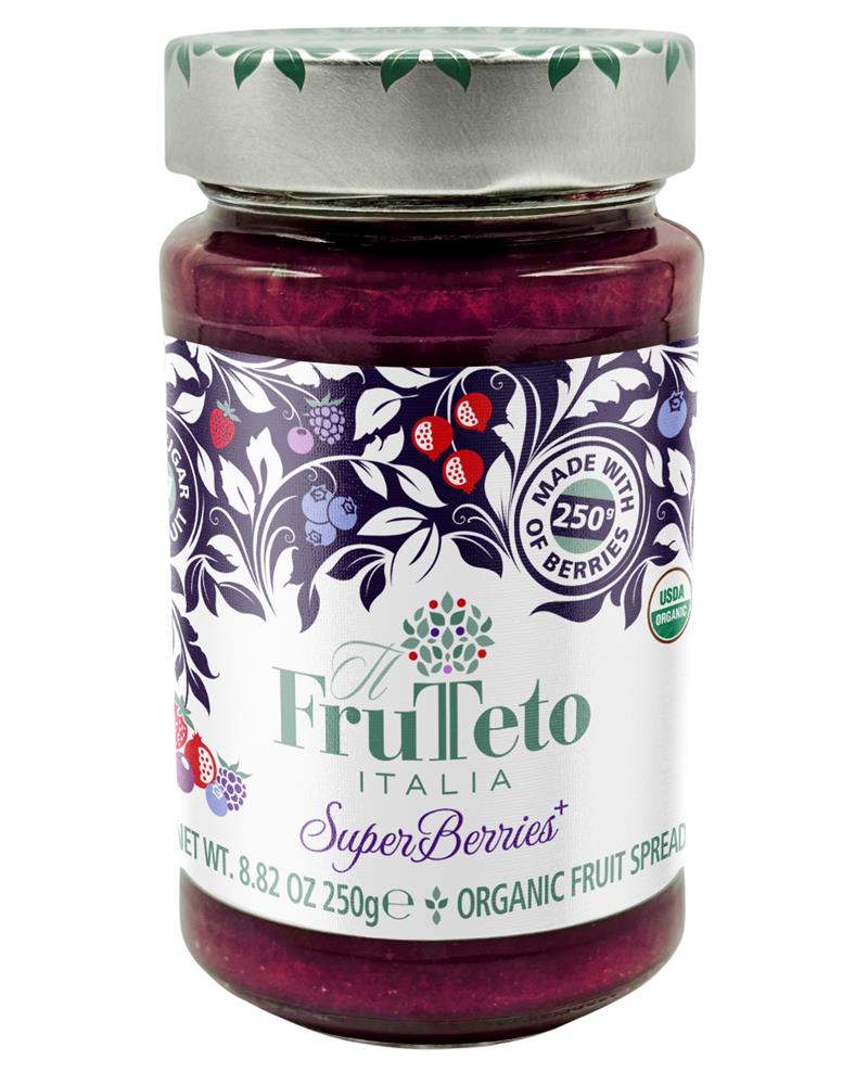 100% SuperBerries+ Organic Reduced Sugar Fruit Spread 250g