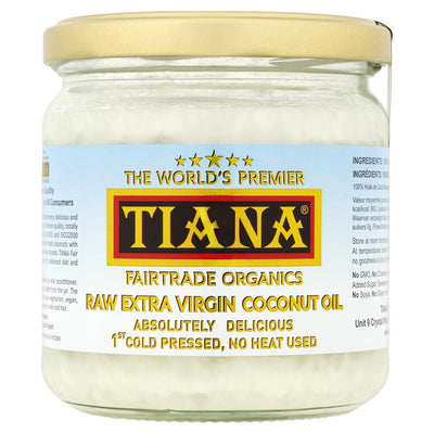 TIANA Fairtrade Organics Raw Extra Virgin Coconut Oil UK no.1