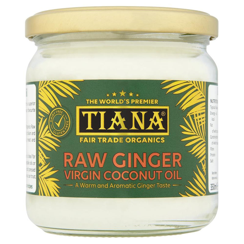 TIANA Fairtrade Organics Premium Raw Ginger Virgin Coconut Oil