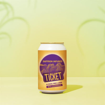 Ticket Alcohol Free Lager Infused with saffron (Can) 330ml