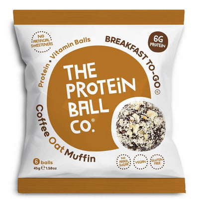 Coffee Oat Muffin Protein + Vitamin Balls (Breakfast To-Go)