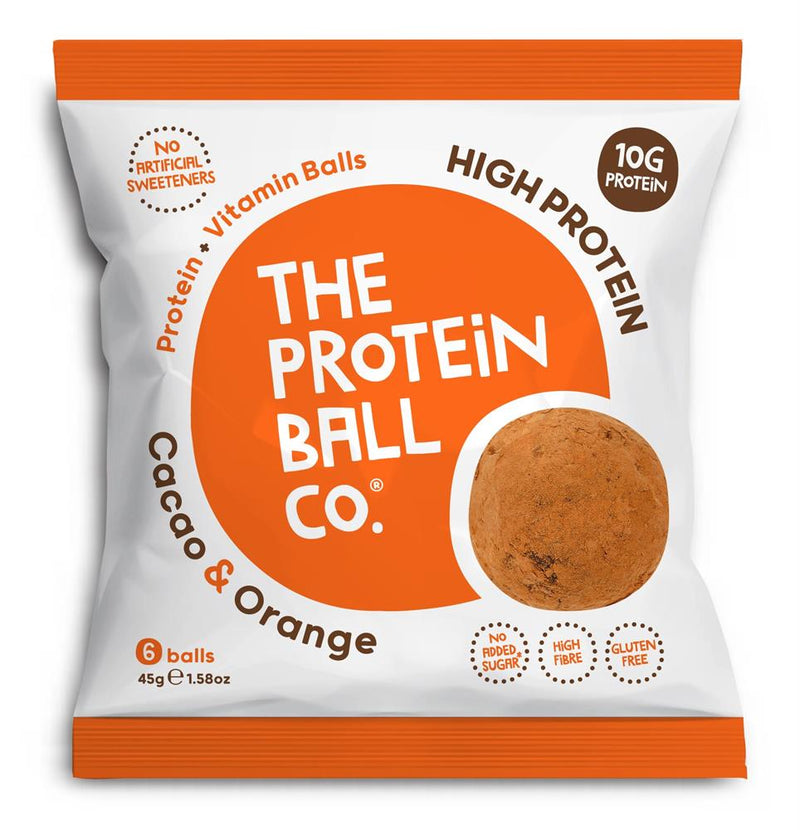 Cacao & Orange Protein + Vitamin Balls (High Protein) 45g