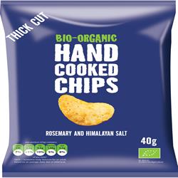 Organic Handcooked Rosemary & Himalaya Salt Crisps 40g