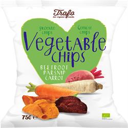 Organic 3 Vegetable Crisps 75g
