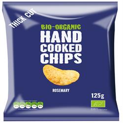 Organic Handcooked Crisps Rosemary & Himalaya Salt 125g