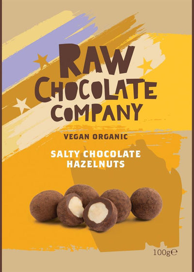 Organic Salty Chocolate Hazelnuts 100g