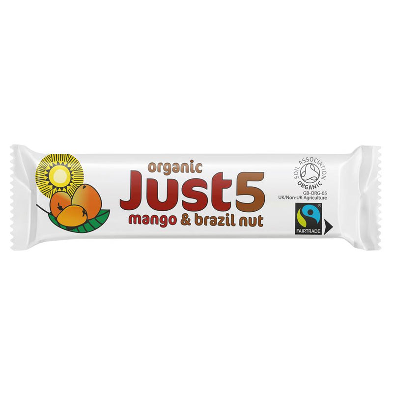 Vegan Organic Mango & Brazil Bar 40g