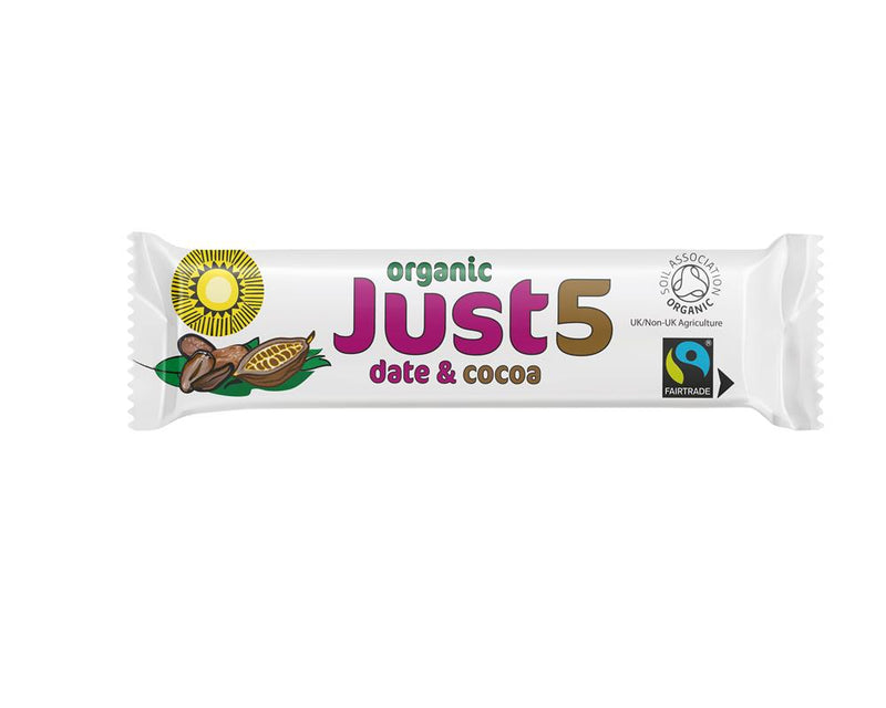 Vegan Organic Date & Cocoa Bar 40g