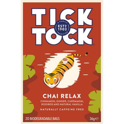 Tick Tock Wellbeing Chai Relax Tea 20's