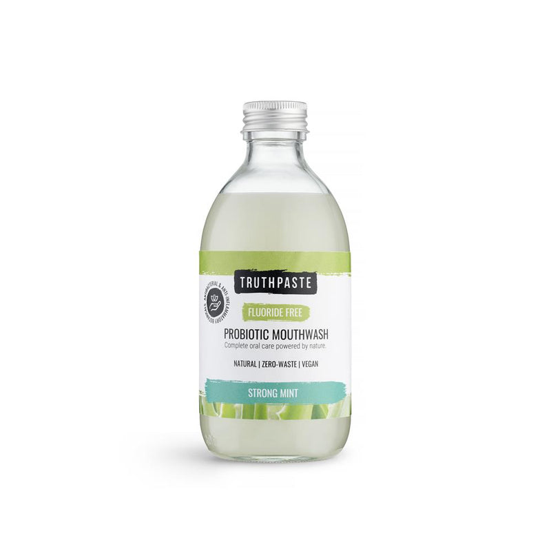 Truthpaste Probiotic Mouthwash Strong Mint (Fluoride Free 300ml)