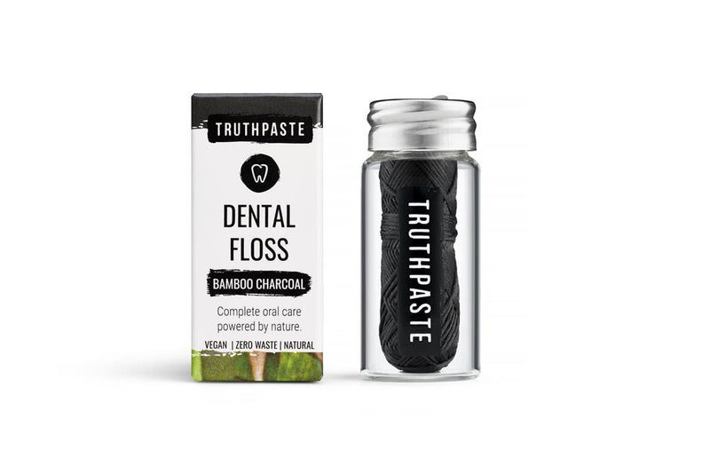 Truthpaste Bamboo Charcoal Floss (Unflavoured)