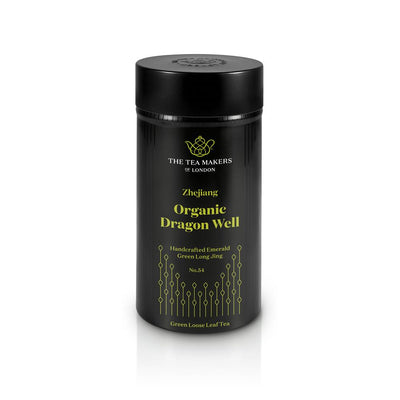 Organic Dragon Well Green Tea - No.54 - 100g Caddy