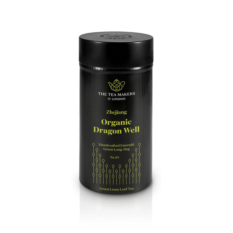 Organic Dragon Well Green Tea - No.54 - 100g Caddy