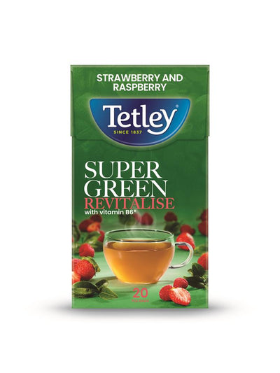 Tetley Super Green Boost Strawberry & Raspberry