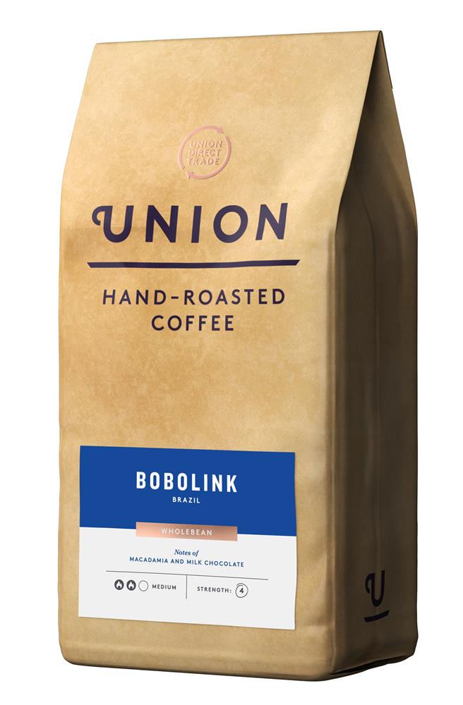 Union Coffee Bobolink Brazil Wholebean 500g