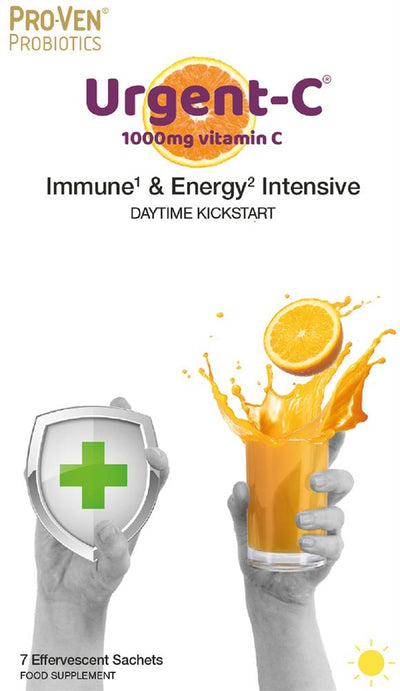 Urgent C 100mg Vit C Immune & Energy Daytime with Probiotics