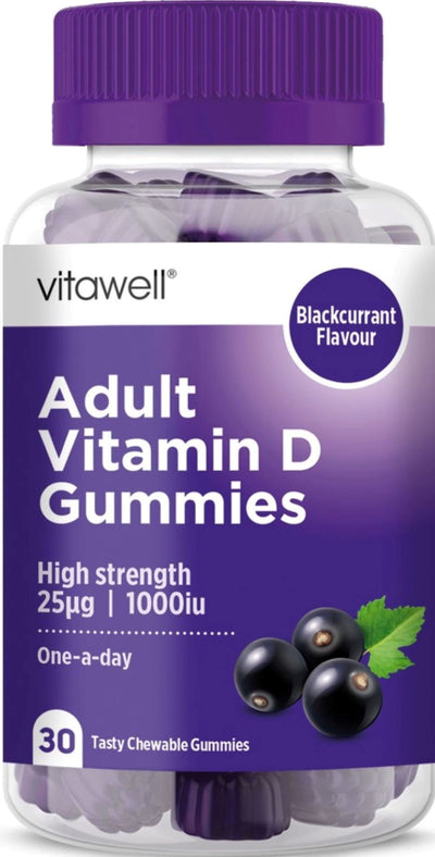 Vitawell Adult Vitamin D Gummies - Blackcurrant