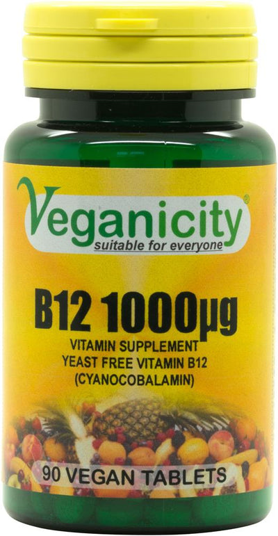 B12 1000ug 90 Vtabs sometimes lacking in the vegan diet and need