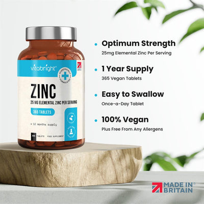 Zinc Gluconate - 25mg - 365 day supply