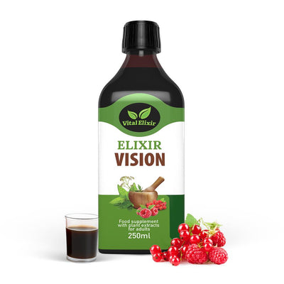 Vital Elixir Vision Herbal Supplement. 250ml