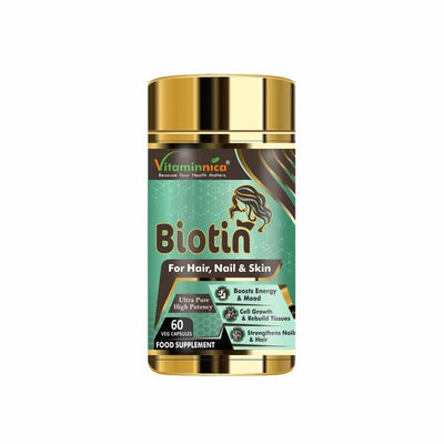 Vitaminnica Biotin 10000mcg 60 capsules